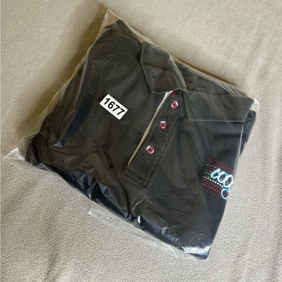 Vintage COOGI Mens Embroidered  Black Multicolored Polo shirt Size 2XL - Picture 16 of 16